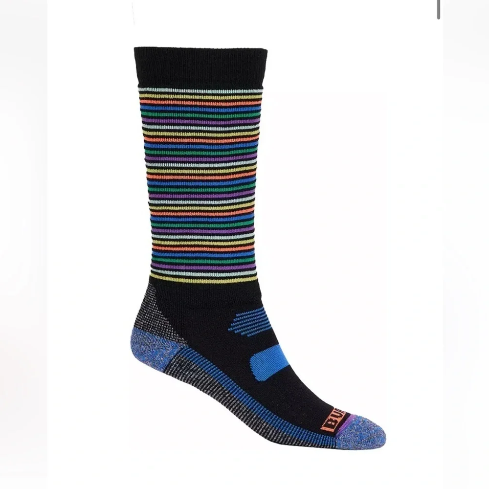 Burton Kids' Small Med Performance Midweight Socks Black NWT S/M Ski Snowboard